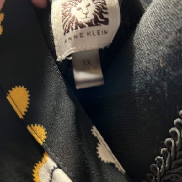 Anne Klein plus, long draw string sleeveless dress, 1X - Picture 5 of 5